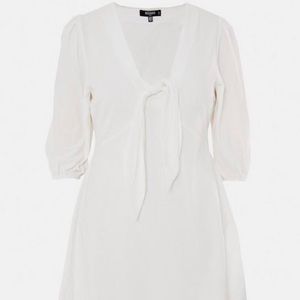 White Linen Dress NWT